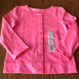 Brand New 3T girls light weight button up sweater.
